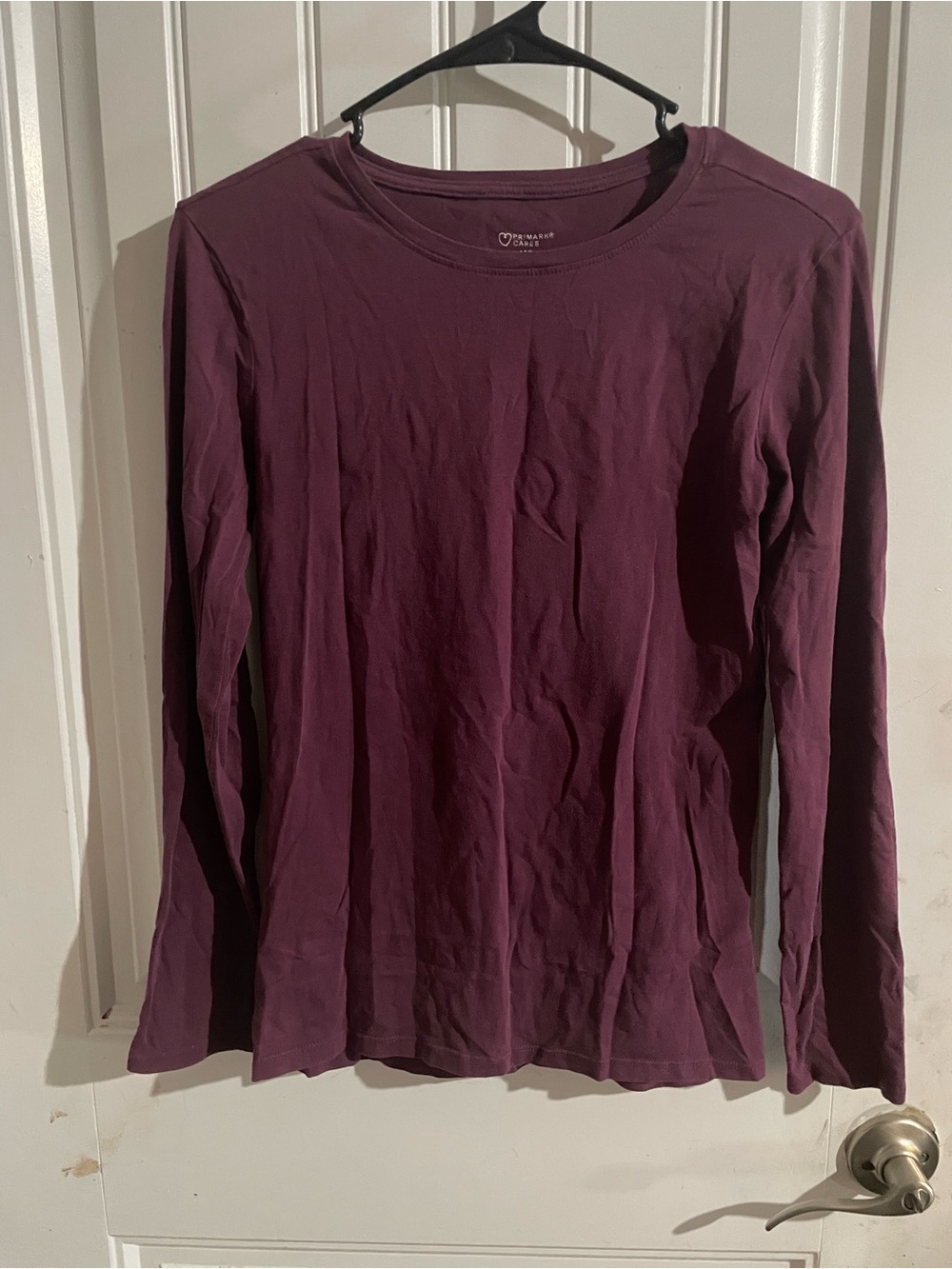 Primark Long Sleeve Crewneck Top - Plum